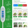 thumbnail image 4 of Luz de cultivo para plantas, 78 luces LED, espectro completo, lámpara ajustable en altura con base de metal, temporizador, 4 of 6