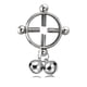 thumbnail image 1 of 1 Uds. Piercing para el cuerpo, joyería, círculo de acero, campana redonda, tornillo, anillo para pezón falso, 1 of 8