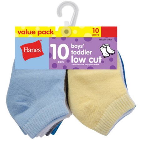 Hanes Low Cut Socks, 10-Pack (Baby Boys)
