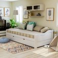 thumbnail image 2 of Furniture of America Terin Wood Daybed with Trundle, Twin, White, 2 of 3