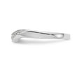 thumbnail image 3 of 14k White Gold Round Diamond Wedding Band 3mm Contour Anniversary Ring 0.08 Ct., 3 of 6