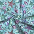 thumbnail image 6 of CLOOCL Crew Neck Blouse Fantasy Seashell Printing T-Shirt Plus Size Women Clothing, 6 of 6