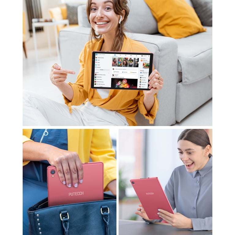 PUTECCH Tablet 10 inch, Android 14 Tablet, 32GB ROM 1TB Expand