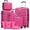 Rose Red, variant on Gowill 7 Piece Luggage Sets,13/16/20/24/28 inch Hardside Lightweight ABS Suitcase With Expandable Duffle Bag (Sky Blue Tan)