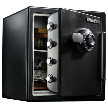 SentrySafe SFW123CS Fire-Resistant Safe and Waterproof Safe with Dial Combination 1.23 cu (Best Fire Burglary Safe)