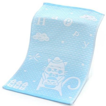 Pure Cotton Gauze Towel with Jacquard Weave 32 Strands Water Absorbent