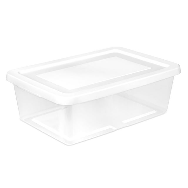 Caja de Almacenamiento Sterilite Apilable de Plástico Transparente 42L