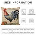 thumbnail image 6 of PIKWEEK  Retro Rooster Farmhouse Animal Home Decor Pillowcase Rustic Poultry Chicken Throw Pillow Case Decorative Cushion Cover 2pc, 6 of 6