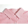 thumbnail image 2 of AURA Women's Casual Long Sleeve Button Down Loose Striped Cotton Maxi Shirt Dress, 2 of 5
