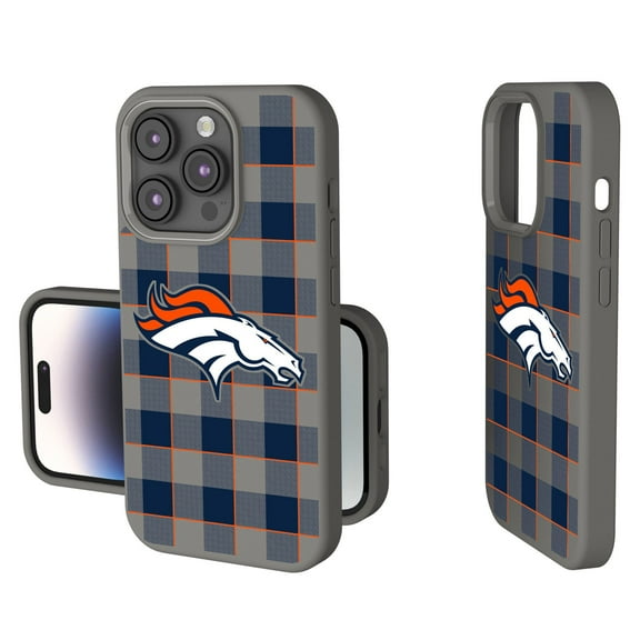 Keyscaper Denver Broncos Plaid Soft Touch iPhone Case