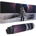 thumbnail image 5 of Landing On The Moon -Mouse Pad, Big Desk Mat, Extended Gaming Mouse Pad, Mouse Mat with Non-Slip Rubber Base ＆ Stitched, 31.5 X 11.8 in Large Desk Pad for Keyboard, Mouse, Home and Office, 5 of 5