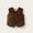 Brown, variant on Zecgelong Girls Faux Vest Fleece Long Pile Warm Sleeveless Jacket Outerwear For Toddler Kids Winter Fall Fashion