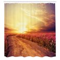 thumbnail image 3 of Ambesonne Scenery Shower Curtain, Cosmos Flower Field, 69"Wx84"L, Orange and Yellow, 3 of 5