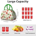 thumbnail image 5 of Lunch Bag Women Office Lunch Cooler Bag Reusable Leakproof Large Cooler Tote for Student/Mother Group with Side Pockets for Work Office Picnic Strawberry, 5 of 7