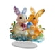 thumbnail image 3 of Adorno de mesa de de Pascua, Panel acrílico, decoración del hogar, regalo, estatua de conejo, estatuilla coleccionable para estantería de Fes, 3 of 8