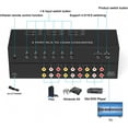 thumbnail image 2 of 6Port AV to HDMI Converter, Will Convert Input Analog Aignals to a Digital Output Signal, Built-in 16:9/4:3 Adjustment, Perfect for Old Video Game Systems,PS,WII,Xbox,DVD,VHS(with Remote), 2 of 6