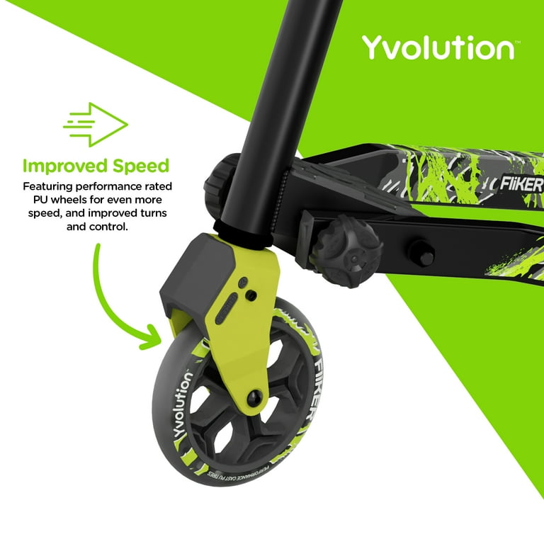 Yvolution Fliker Lift Kids Drift Scooter, 3 Wheels, Foldable