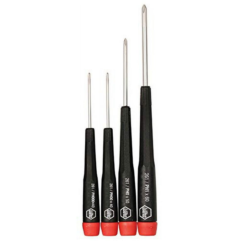 Wiha 26194 Screwdriver Set Phillips With Precision Handles 4 Piece