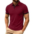 thumbnail image 5 of StSilkitty Lightweight Golf Shirts for Mens Solid Color Short Sleeve Collared Buttons Athletic T-Shirt Beach Vacation Casual Tops, 5 of 8