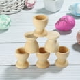 thumbnail image 5 of Arborister 10 Wooden Egg Cups DIY Painting Craft Kitchen Supplies, 5 of 10