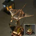 thumbnail image 4 of Handcrafted Wooden Automaton Motorized Kinetic Art Sculpture with Realistic Swimming Motion for Home Desk Decoration, 4 of 7