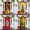 thumbnail image 3 of Zeiwohndc Festival Door Decoration Polyester Fabric Christmas Party Background Wall Hanging Art, 3 of 11