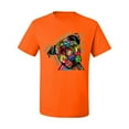 thumbnail image 3 of Dean Russo The Only Person Dog Lover Men's Graphic T-Shirt, Orange, XX-Large, 3 of 6