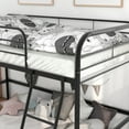 thumbnail image 4 of Black Metal Twin Size High Loft Bed With Underbed Space For Storage Or Study Area Ideal For Small Bedrooms Dorms To Maximize Vertical Space, 4 of 6