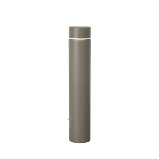 Bewildely Frascos de vacío con aislamiento de acero inoxidable de 260ml, portátil, para el hogar, Camping, senderismo, viaje, interior, Utensilios de cocina Gris