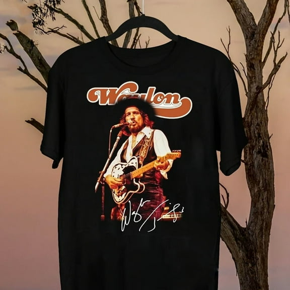 Waylon Jennings Live Collection Singer Unisex All Size T-shirt