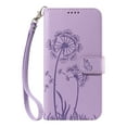 thumbnail image 6 of for Samsung Galaxy A35 Pattern Wallet Flip Case, Premium PU Leather Card Slots Full Body Protection Wrist Strap Kickstand Non-Slip Shockproof Magnetic Phone Case for Galaxy A35, Purple, 6 of 6