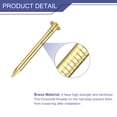 thumbnail image 3 of Uxcell 80 Pack Small Tiny Nails 1.5x20mm(DxL) Tiny Brass Nails Hardware Nails Small Nail, Brass Tone, 3 of 4