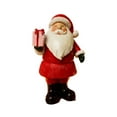 thumbnail image 3 of 6 Inch Red Santa Claus Resin Figurine with Gift, Classic Christmas Decor, Tabletop Christmas Decorations for Home and Office, 3 of 5