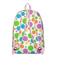 thumbnail image 3 of Waterproof Oxford fabric backpack with minimalist dots texture and adjustable shoulder straps., 3 of 5