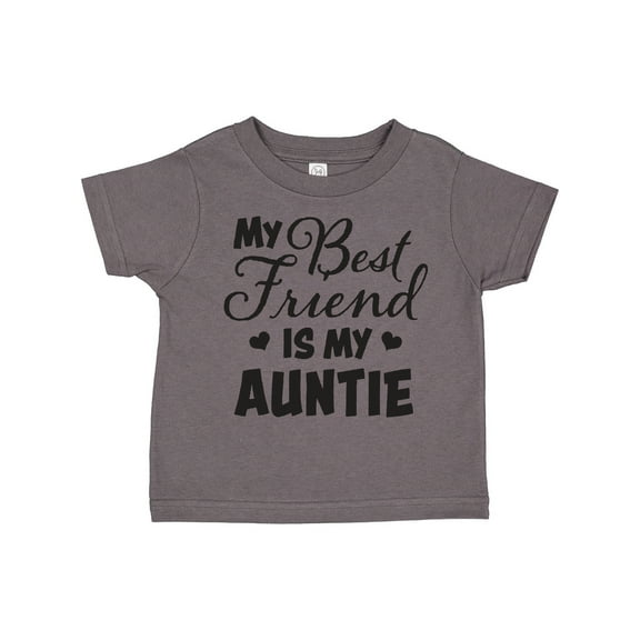 Inktastic My Best Friend is My Auntie with Hearts Boys or Girls Toddler T-Shirt