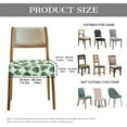 thumbnail image 7 of HELLHERO Monstera Print Dining Chair Covers Set of 2, Anti Dirt Dining Room Chair Seat Cover, Washable Decorative Kitchen Chairs Seat Protector, Green, 7 of 7