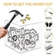 thumbnail image 4 of Unopenable Clear Acrylic Piggy Bank - 365 Day Money Saving Challenge Money Box Check Off Savings for Adults, 4 of 5