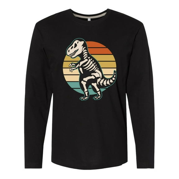 Inktastic Dinosaur Skeleton Halloween Long Sleeve T-Shirt