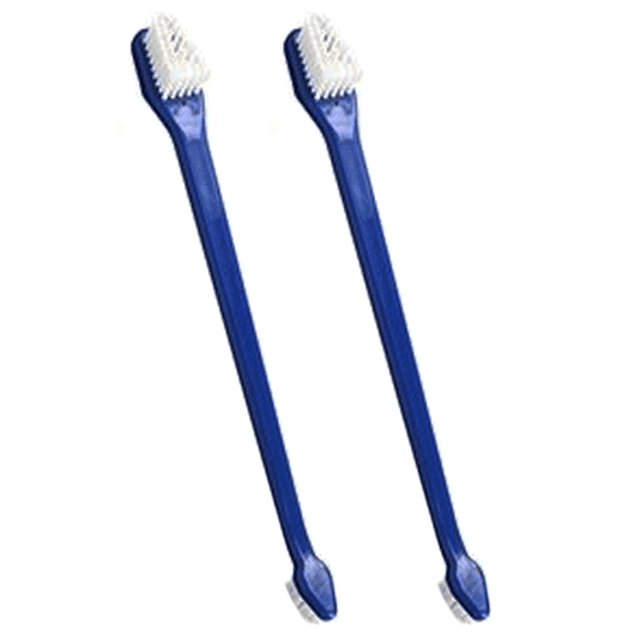 Bluestem toothbrbluestem Pet Toothbrush Set - Includes 2 Double-Sided Dog and Cat Tooth Brushes - Gentle Yet Effective Pet Teeth Cleaning Kit