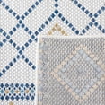 thumbnail image 5 of Safavieh Courtyard Kaelea Geometric Indoor/Outdoor Area Rug, Ivory/Navy Yellow, 6'7" x 6'7" Round, 5 of 9