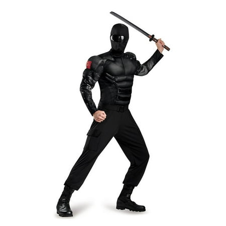 G.I Joe Snake Eyes Classic Muscle Adult Costume X-Large 42-46