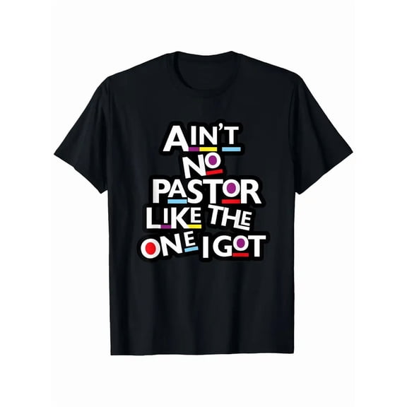 Funny Pastor Appreciation Gift Unisex Short Sleeve Graphic Casual T-Shirt