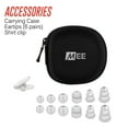 thumbnail image 3 of MEE audio M6 Sport IPX5 Resistente Al Sudor y Al Agua In Ear Auricular con Estuche de Transporte y Clip para Camisa, Transparente, 3 of 9