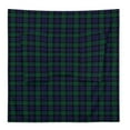 thumbnail image 4 of Blackwatch Tartan Modern Cute Blue And Green Plaid Bathrobe Plush Bathrobe Cozy Unisex Winter Bathrobe Warm Water Absorbent, 4 of 9