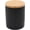 Black, variant on Ceramic Jar with Lid 16oz Ceramic Kitchen Jar w/ Air Sealing Bamboo Lid 500ml