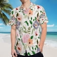 thumbnail image 5 of High Quality Hawaiian Shirts for Men Short Sleeve Aloha Beach Shirt Floral Summer Casual Button Down Shirts Blouses GUICCP, 5 of 7