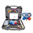 thumbnail image 2 of Car Air Conditioning Pressure Manifold Gauge Hose Kit for R22 R-410A R-134a R-404A Refrigerant Pressure Gauge Set with Box, 2 of 8