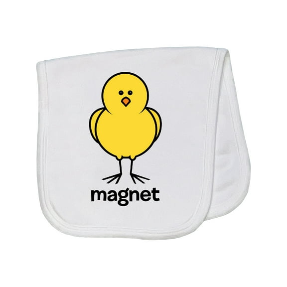 Inktastic Chick Magnet Baby Burp Cloth