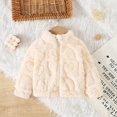 thumbnail image 3 of Hotiary 6M-3T Toddler Baby Girls Winter Warm Fleece Coat Zipper Jacket Top Stand Collar Outwear For Holiday, Everyday, Birthday, Outdoor, 3 of 5