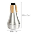 Aluminium Straight Trumpets Mute Jazz Instrument Mute for Practice